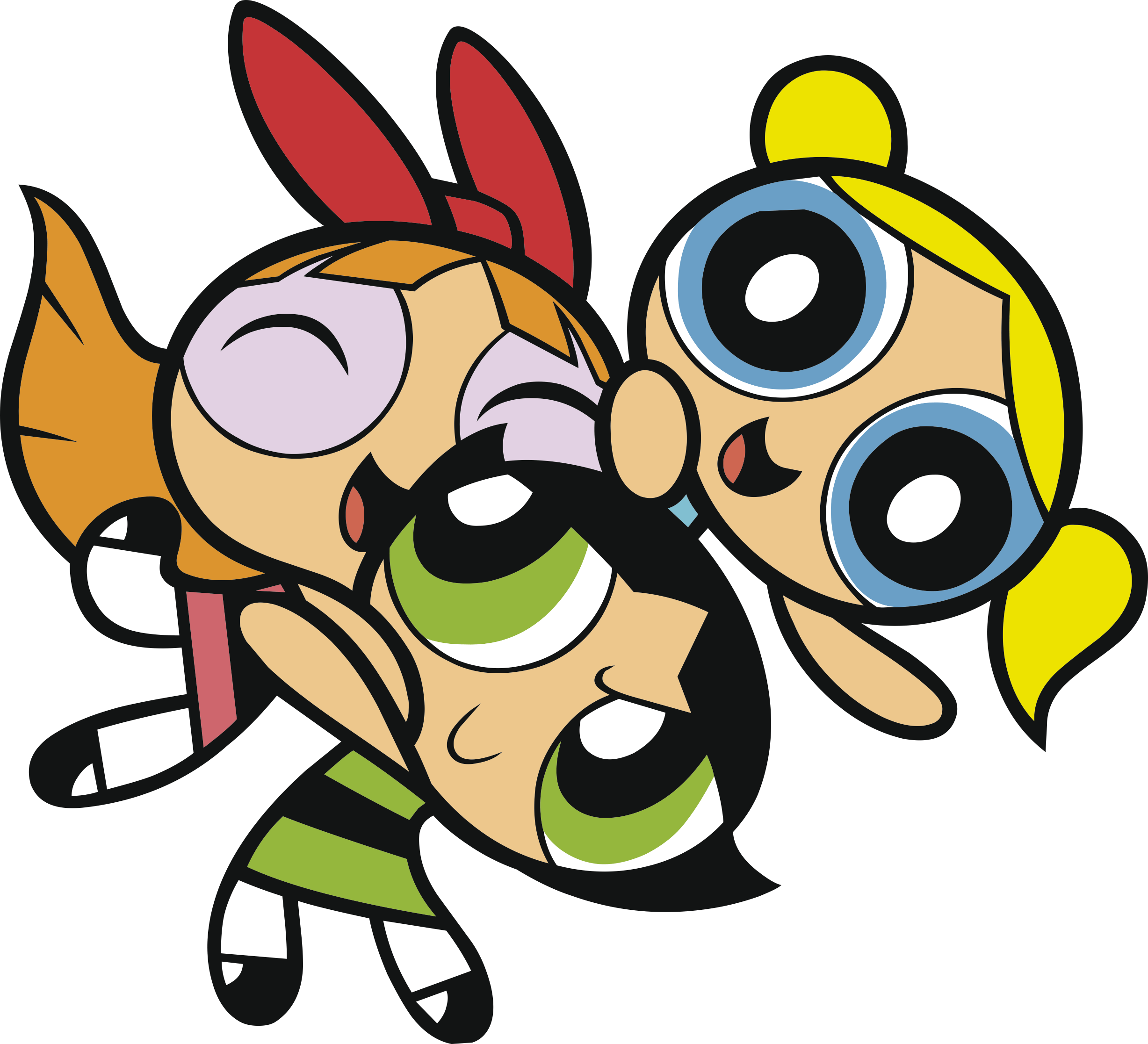 Powerpuff Girls 5 Technical Vinyl Svg File Free Vectors